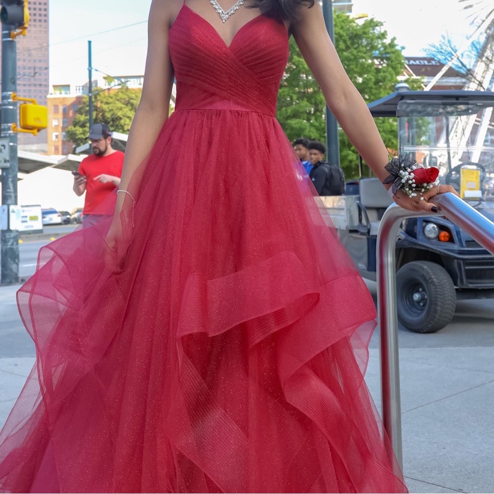 Formal Dress - Rip at Zipper - Beautiful Dress - Glamour by Terani Couture